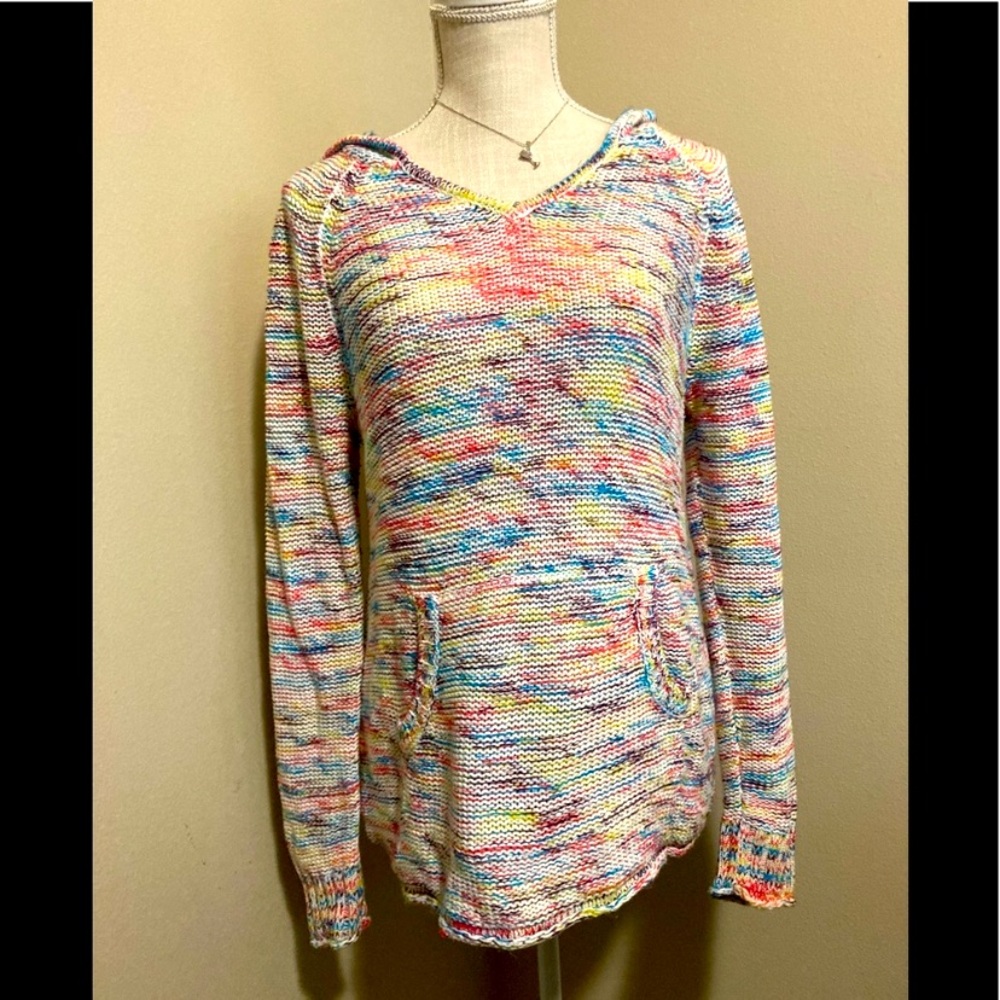 Eddie Bauer Crochet Hooded Sweater